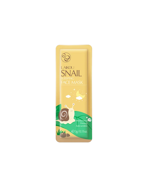 Нічна маска з муцином равлика Laikou Snail Sleeping Face Mask